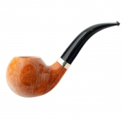   L`Anatra Smooth Bent Apple Silver 2 EGGS - ( 9 )