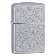  Zippo - 29699 Clock - Satin Chrome