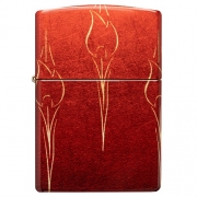 Zippo - 48510 Ombre Flames 540 Tumbled Brass
