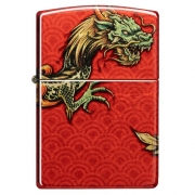  Zippo - 48513 Dragon Design - 540 Tumbled Brass