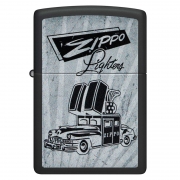  Zippo - 48572 Car Design Black Matte